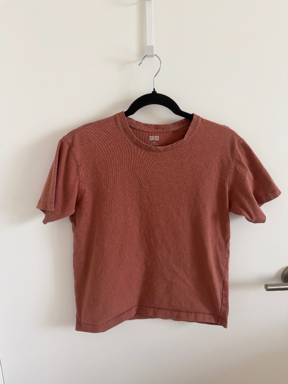 Uniqlo Clay/Terracotta Color Cotton T Shirt Size XS